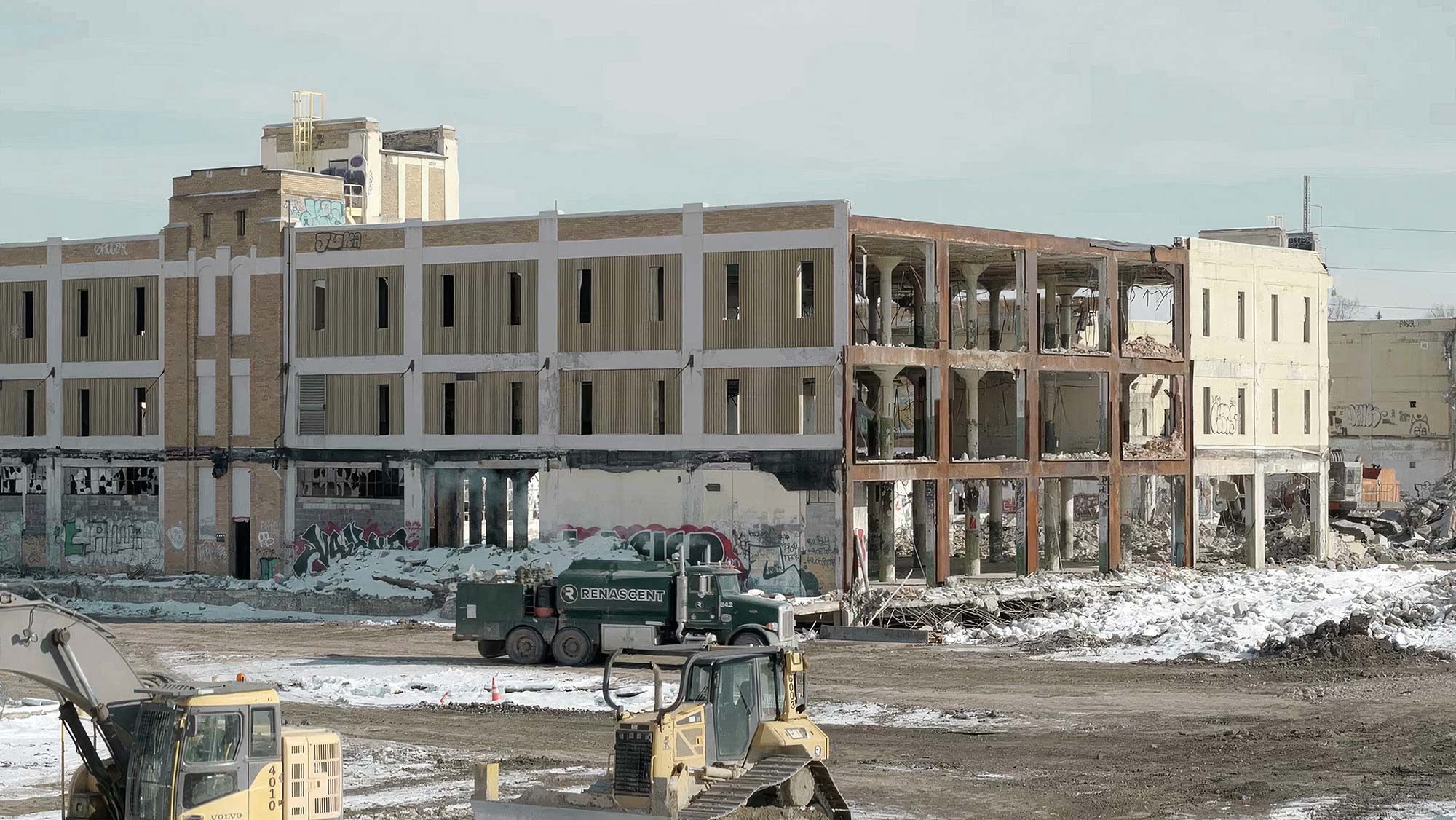 American Motors Corp. HQ demolition photo 2