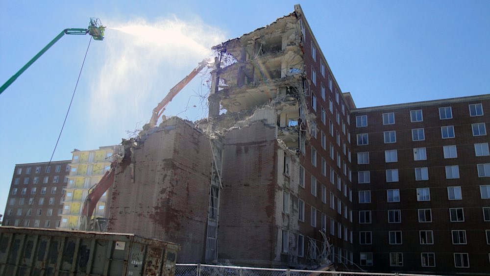 Ball State University LaFollette Complex demolition photo 2