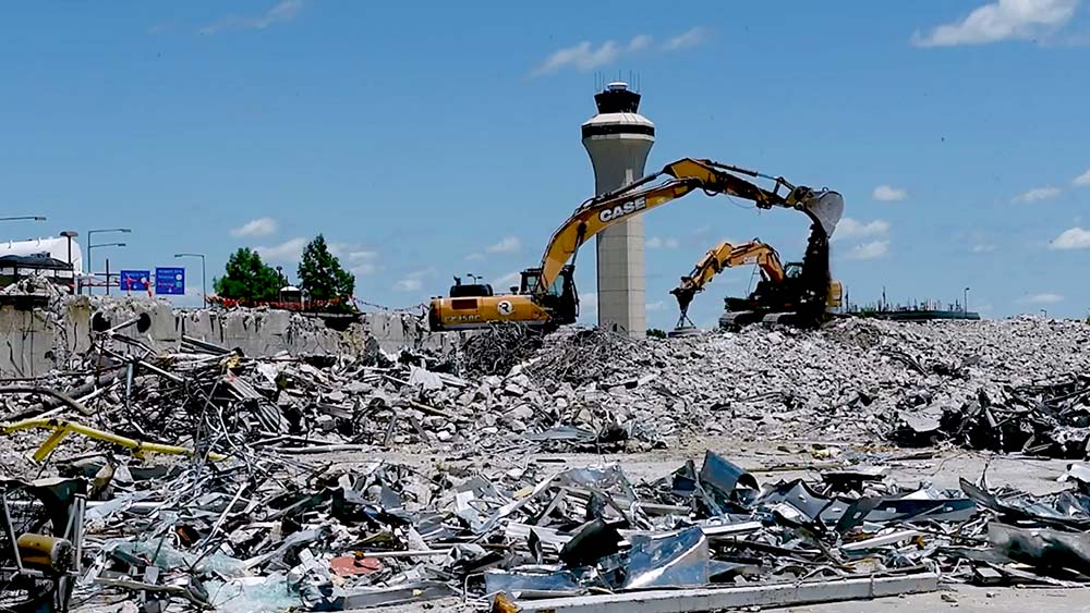 Kansas City International Airport (KCI) Terminal A demolition photo 1