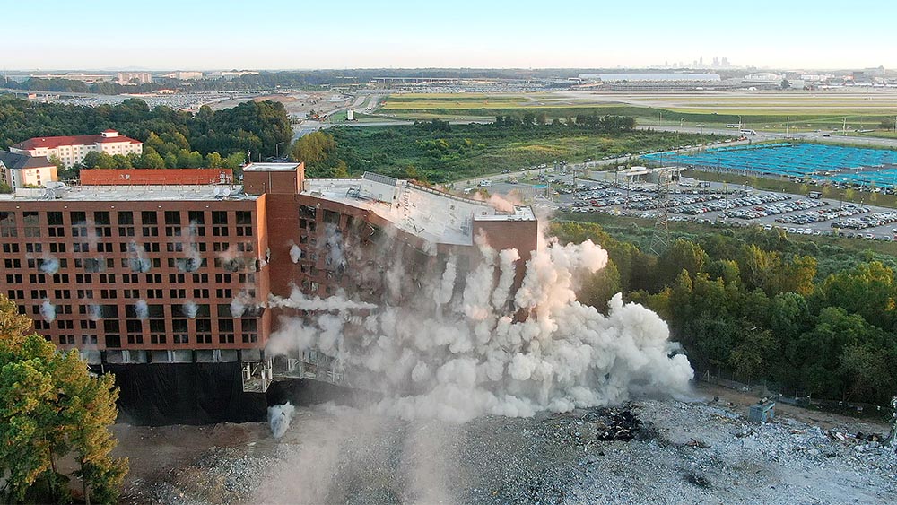 Sheraton Hotel demolition photo 1