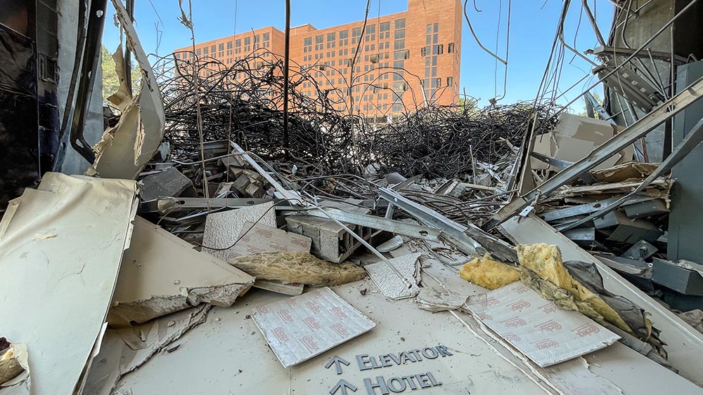 Sheraton Hotel demolition photo 2