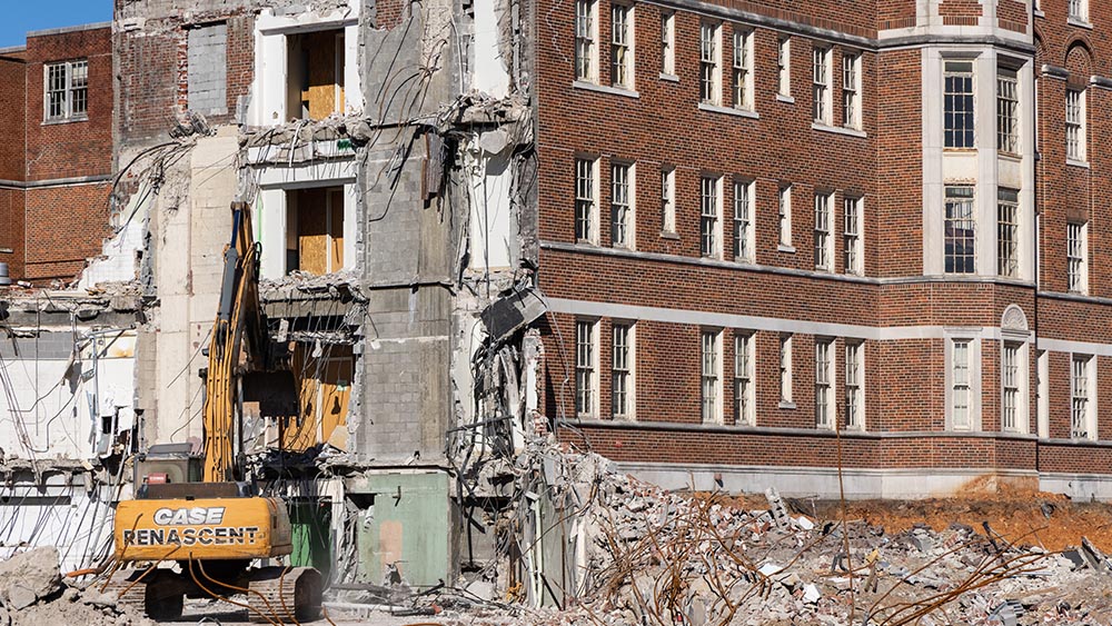 St. Mary's Hospital demolition photo 5
