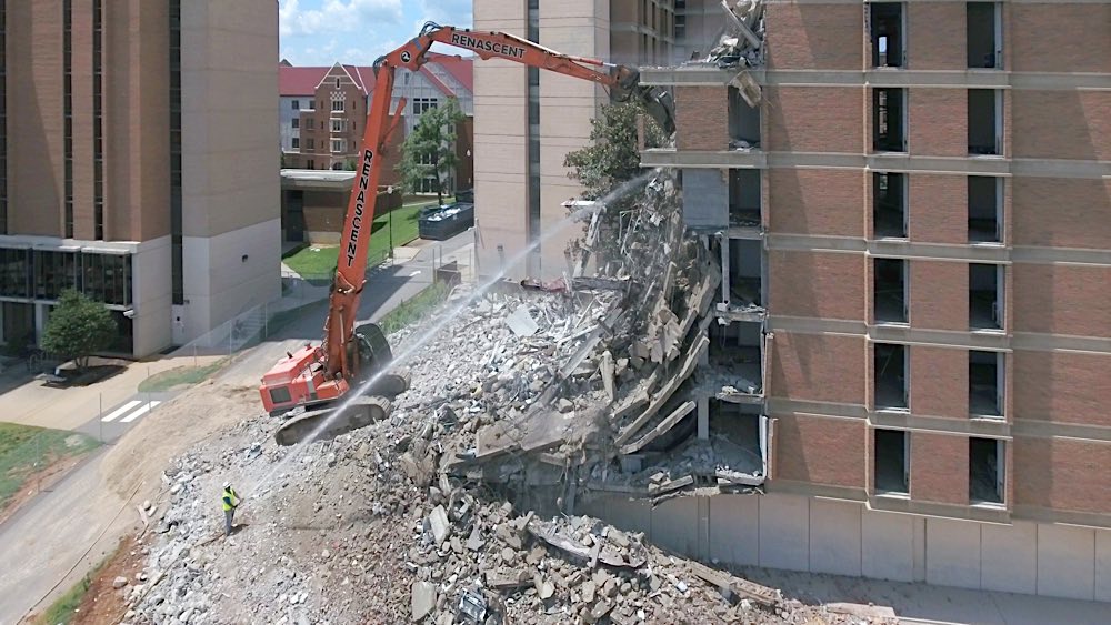 University of Tennessee, Knoxville, Humes Hall demolition photo 2