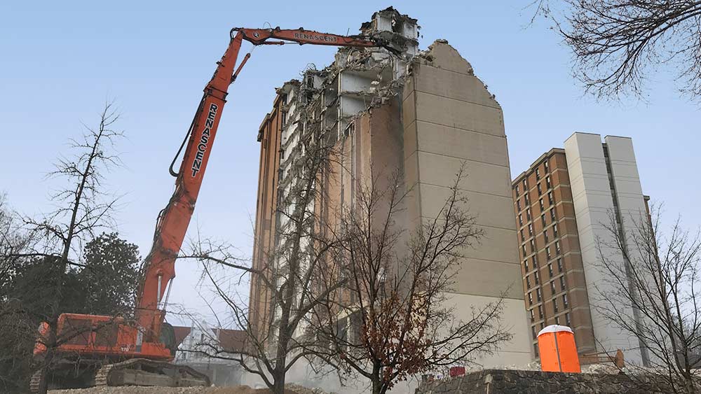 UT Knoxville, Morrill Hall demolition photo 1