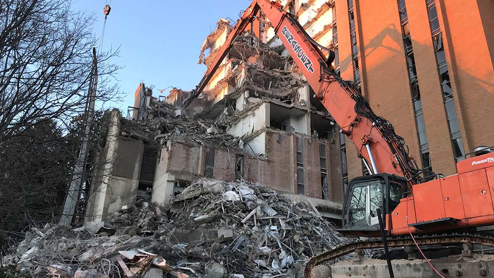 UT Knoxville, Morrill Hall demolition photo 3