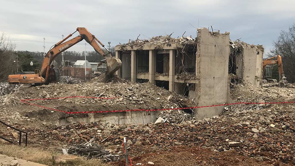 UT Knoxville, Morrill Hall demolition photo 4
