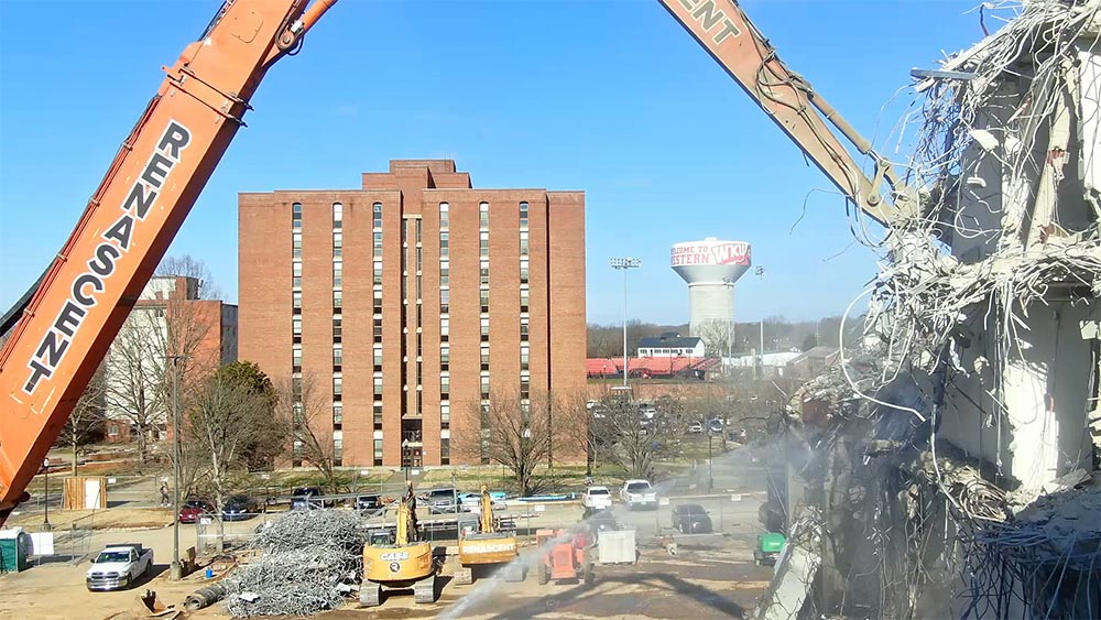 WKU Barnes-Campbell Hall demolition photo 12