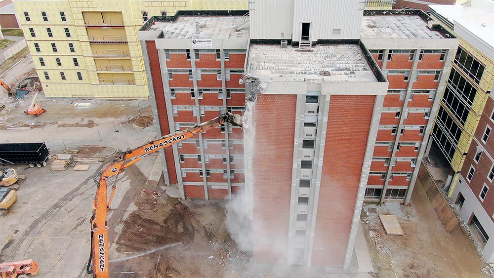 WKU Barnes-Campbell Hall demolition photo 2