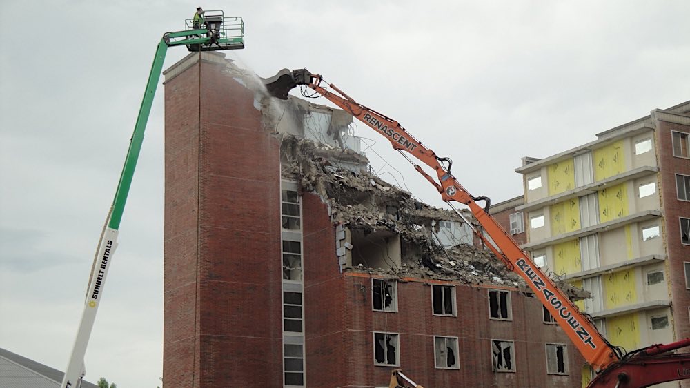 BSU Lafollette Complex demolition photo 12