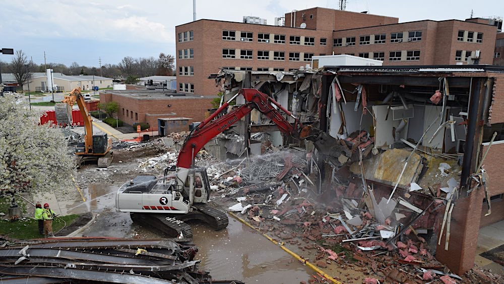 Community Hospital East demolition photo 4
