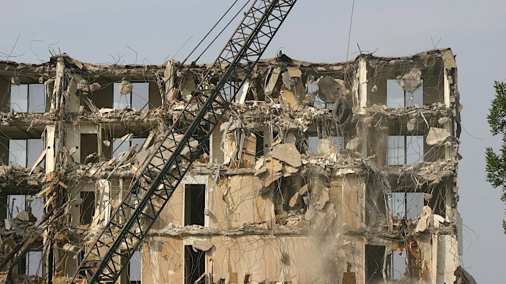 Greenwood Tower demolition photo 2