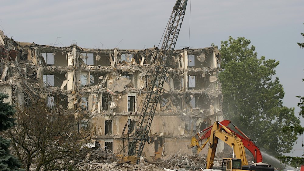 Greenwood Tower demolition photo 4