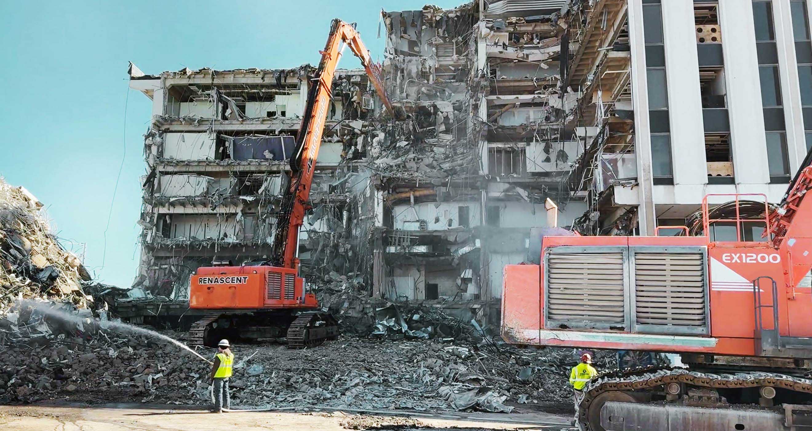 Structural demolition of Genesco building